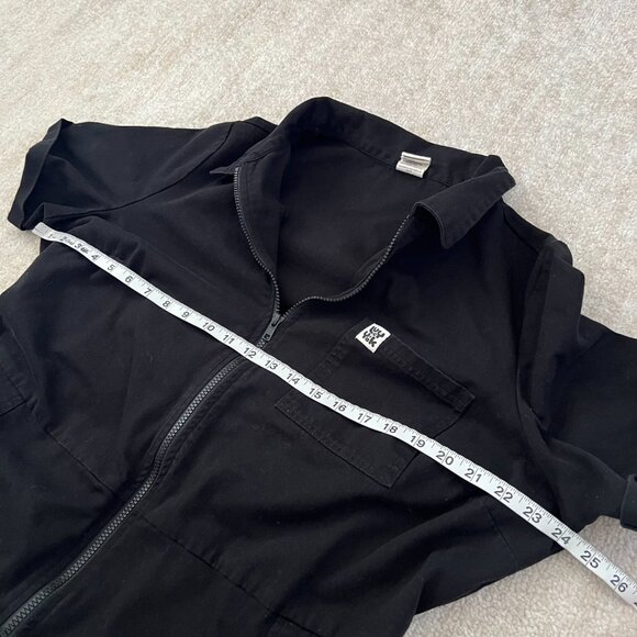 Lucy & Yak Ragan Black Cotton Wide Leg Short Sleeve Crop Jumpsuit 18 - Picture 9 of 11